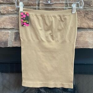 NWT Sofra tan shapewear/tube top. One Size